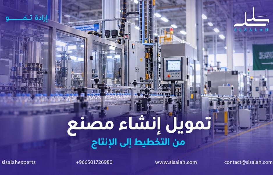 كيف أحصل على تمويل لإنشاء مصنع في السعودية؟